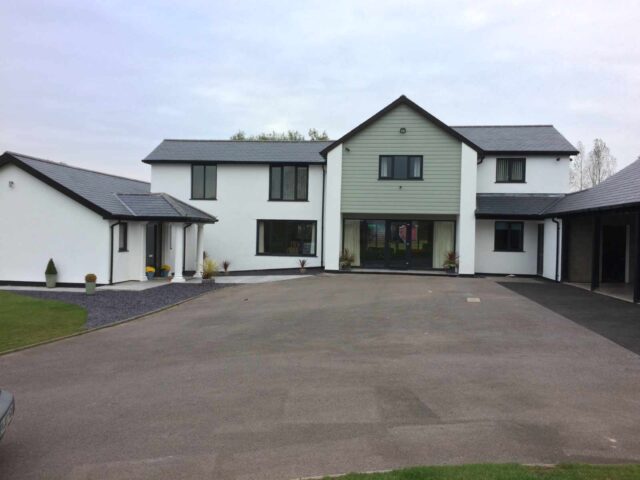 Photo of large house after renovation in Caerleon Newport South Wales